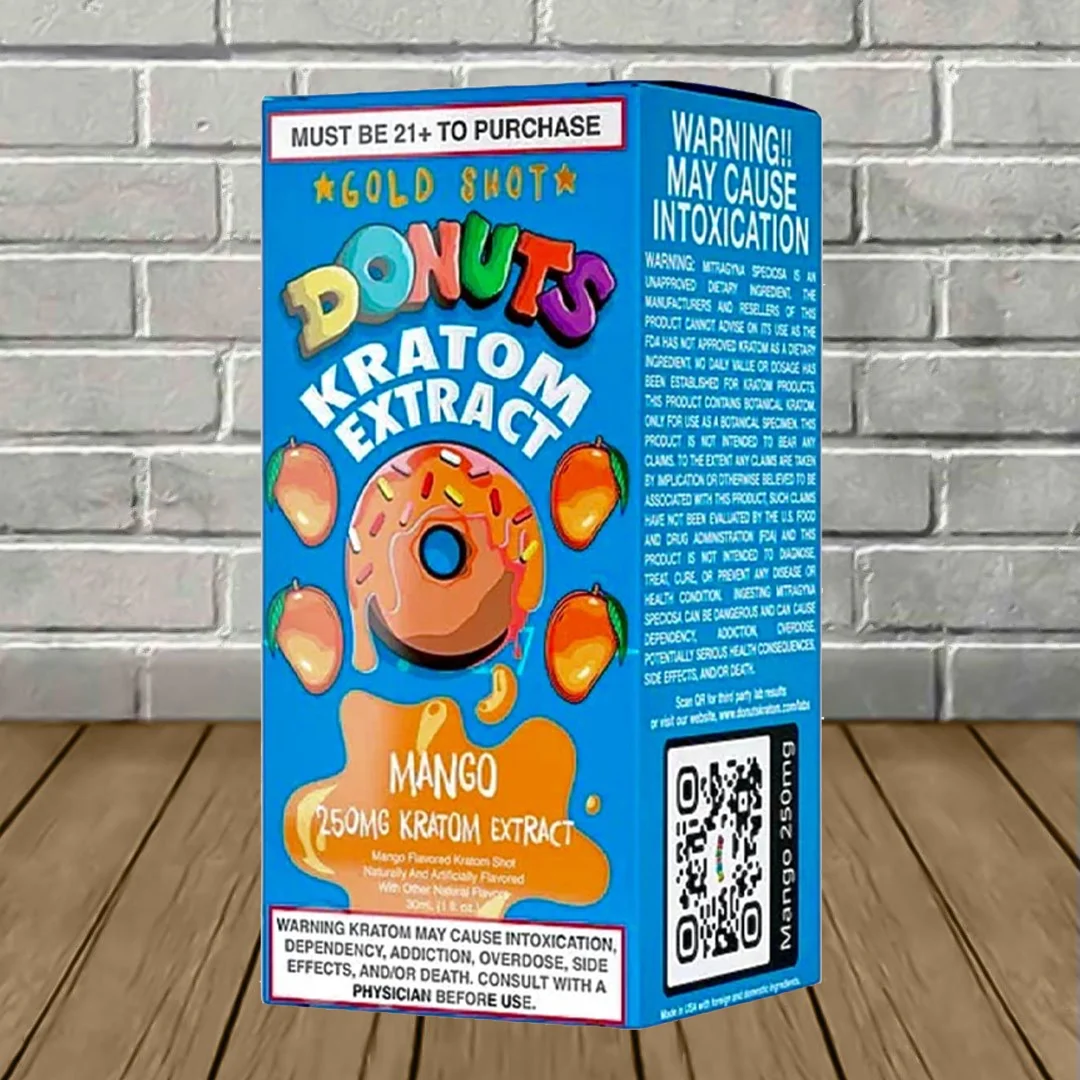 Donuts Liquid Kratom Extract Gold Shot 30ml - Image 8