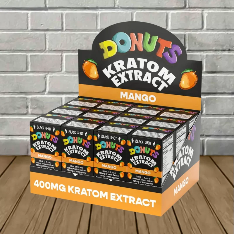 Donuts Liquid Kratom Extract Black Shot 30ml - Image 3