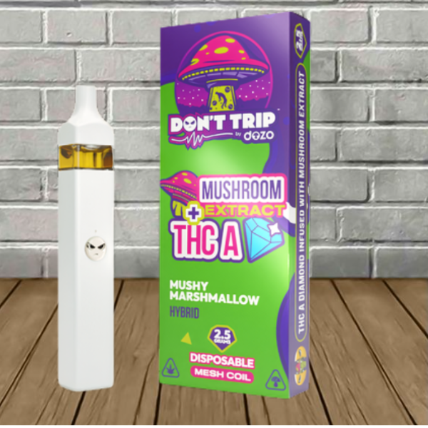 Dozo Don’t Trip Mushroom Extract + THCa Disposable 2.5g - Image 4