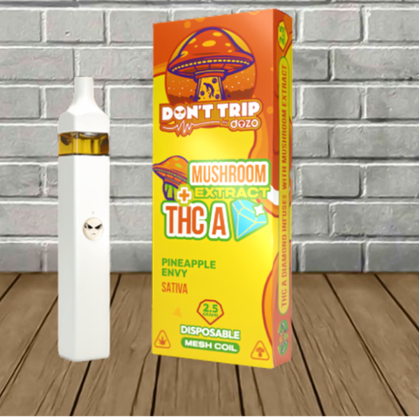 Dozo Don’t Trip Mushroom Extract + THCa Disposable 2.5g - Image 5