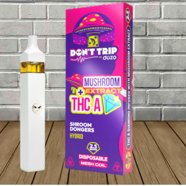 Dozo Don’t Trip Mushroom Extract + THCa Disposable 2.5g - Image 3