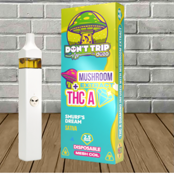 Dozo Don’t Trip Mushroom Extract + THCa Disposable 2.5g - Image 6