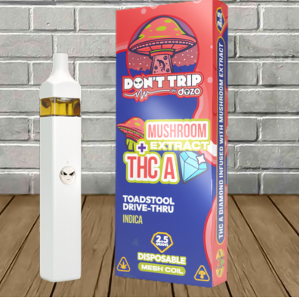 Dozo Don’t Trip Mushroom Extract + THCa Disposable 2.5g - Image 7