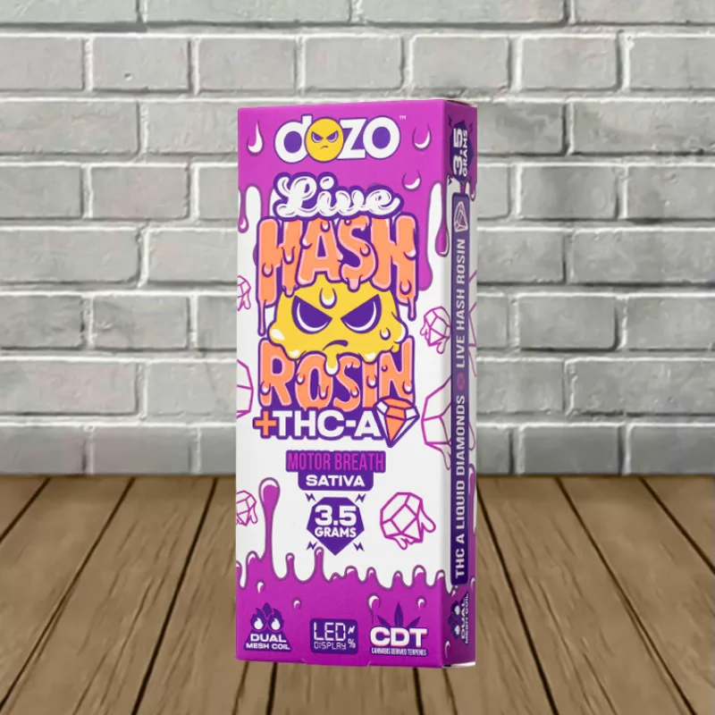 Dozo Live Hash Rosin + THCa Diamond Disposable 3.5g - Image 3