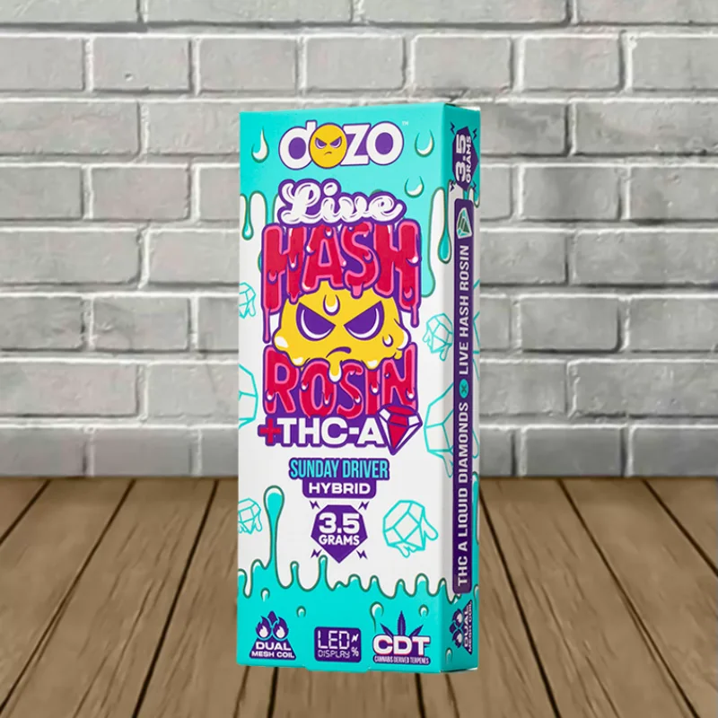 Dozo Live Hash Rosin + THCa Diamond Disposable 3.5g - Image 6