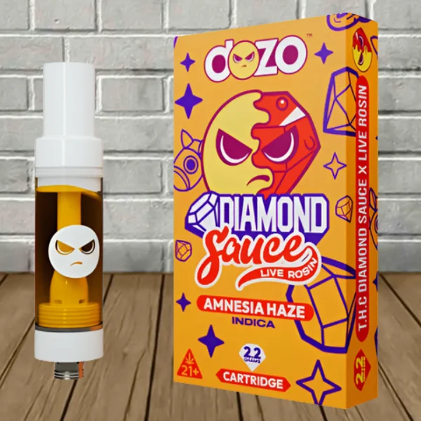 Dozo Live Rosin Diamond Sauce Cartridge 2.2g — DISCONTINUED