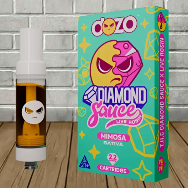 Dozo Live Rosin Diamond Sauce Cartridge 2.2g — DISCONTINUED - Image 3