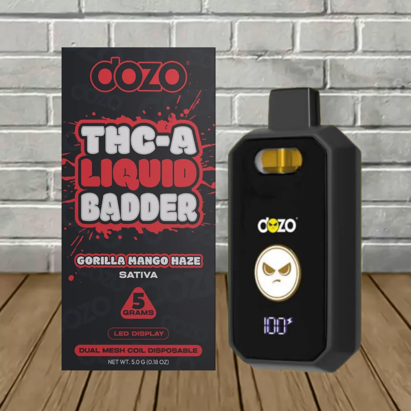 Dozo THCa Liquid Badder 5g Disposable Vape - Image 4