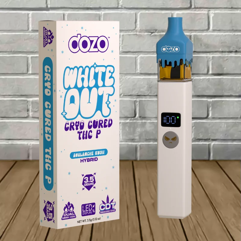 Dozo White Out Cryo Cured THCP Disposable 3.5g - Image 6