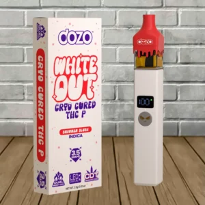 Alternative view of Dozo White Out Cryo Cured THCP Disposable 3.5g
