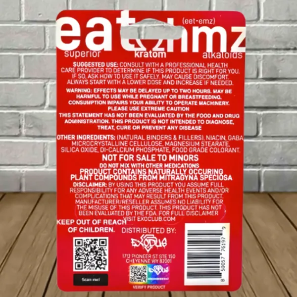 Exodus Eat Ohmz 7 Hydroxy Kratom Tablets — DISCONTINUED - Image 2
