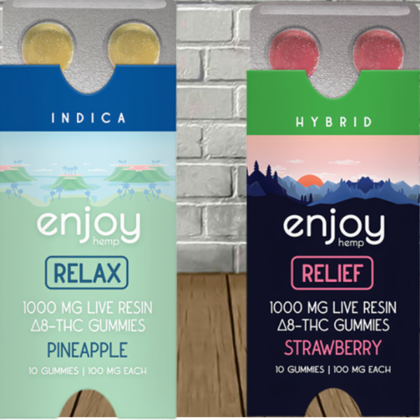 Enjoy Hemp Live Resin Delta 8 Blister Pack 1000mg — DISCONTINUED