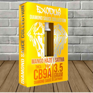 Alternative view of Exodus CB9a + THCa + THCp Diamond Sauce Cartridge 3.5g
