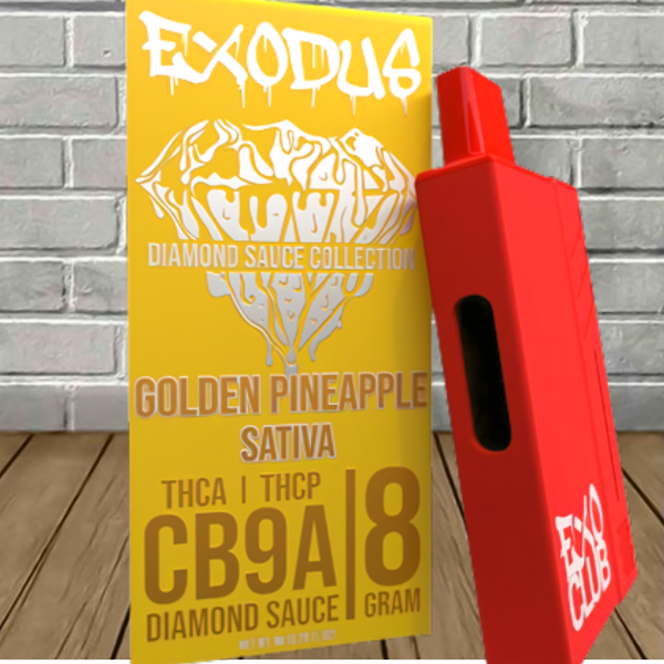 Exodus CB9a + THCa + THCp Diamond Sauce Disposable 8g - Image 6
