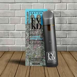 Alternative view of FVKD Exotics THCp + D8 Rosin Disposable 3.5g