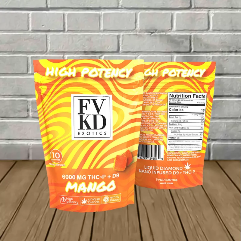 FVKD Exotics High Potency THCP + D9|D8 Gummies 6000mg - Image 3