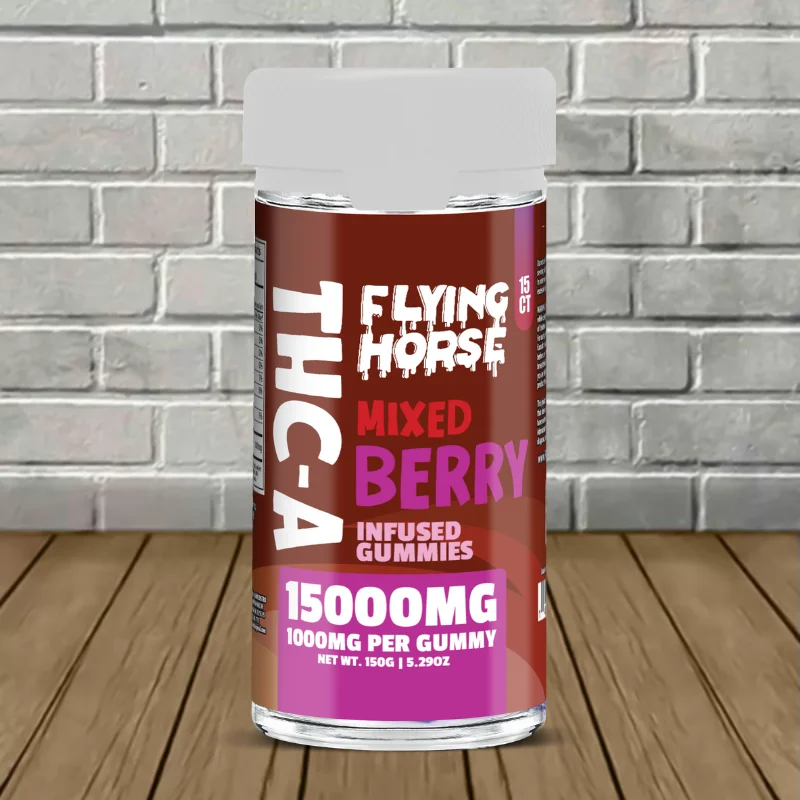 Flying Horse Exotic Blend Gummies 15000mg THCA - Image 5