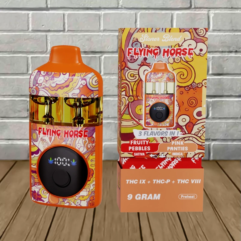 Flying Horse Stoner Blend THC Disposable 9g - Image 5