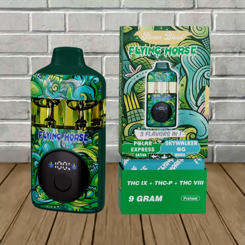 Flying Horse Stoner Blend THC Disposable 9g - Image 6