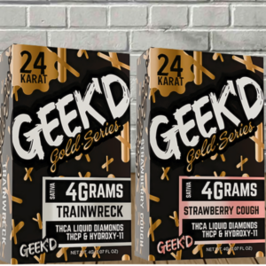 GEEK’D Extracts 24k Gold Series THCa + THCp Disposable 4g