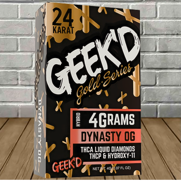 GEEK’D Extracts 24k Gold Series THCa + THCp Disposable 4g - Image 4