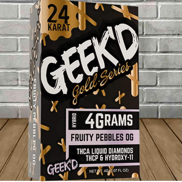 GEEK’D Extracts 24k Gold Series THCa + THCp Disposable 4g - Image 6