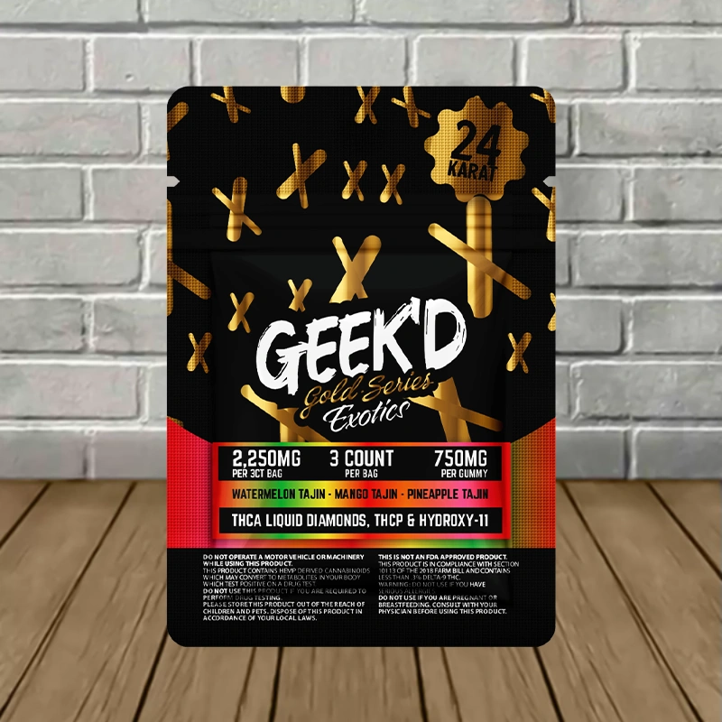 Geek’d Gold Series Exotics THCa + THCp Tajin Gummies - Image 5