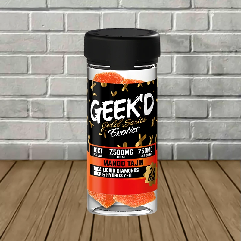 Geek’d Gold Series Exotics THCa + THCp Tajin Gummies - Image 2
