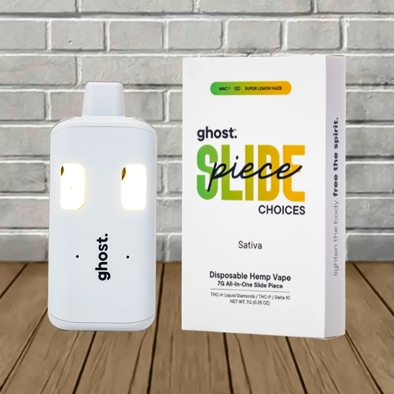 Ghost Slide Piece Choices THCh | THCp | D10 Disposable 7g