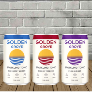 Golden Grove Kratom + Lion’s Mane Sparkling Tonic 7.5oz