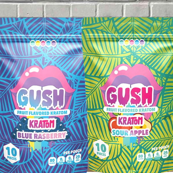 Gush Fruit Flavored Kratom Extract Gummies 200mg — DISCONTINUED