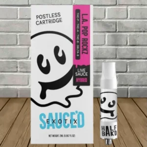 Half Bak’d Sauce’d Exotix Vape Cartridge 2g - Image 6
