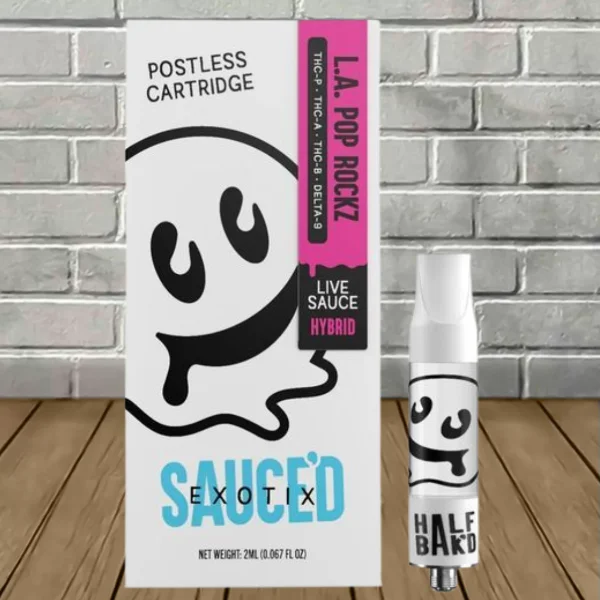 Half Bak’d Sauce’d Exotix Vape Cartridge 2g - Image 6