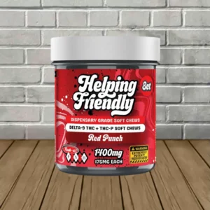Alternative view of Helping Friendly Dispensary Grade Delta 9 THC + THCP Soft Chews 1400mg