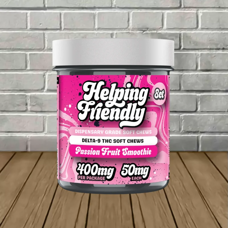 Helping Friendly Dispensary Grade Delta 9 THC + CBG Soft Chews 400mg - Image 4