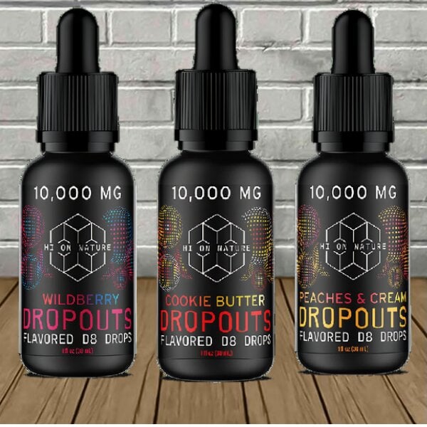 Hi On Nature 10,000mg Delta 8 THC Dropouts Tincture