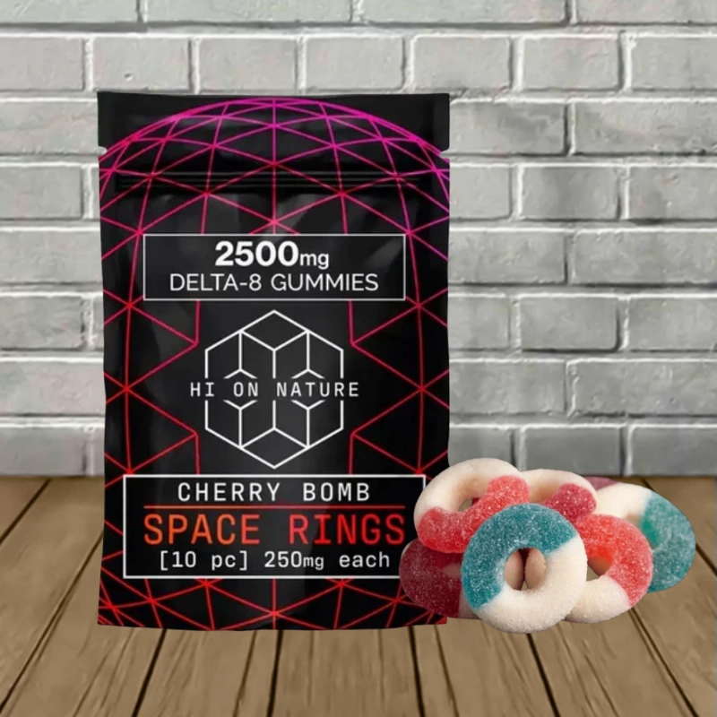 Hi On Nature Delta-8 Space Rings 250mg 10ct - Image 4