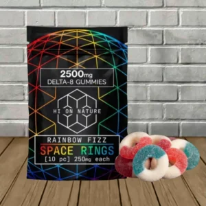 Hi On Nature Delta-8 Space Rings 250mg 10ct - Image 6