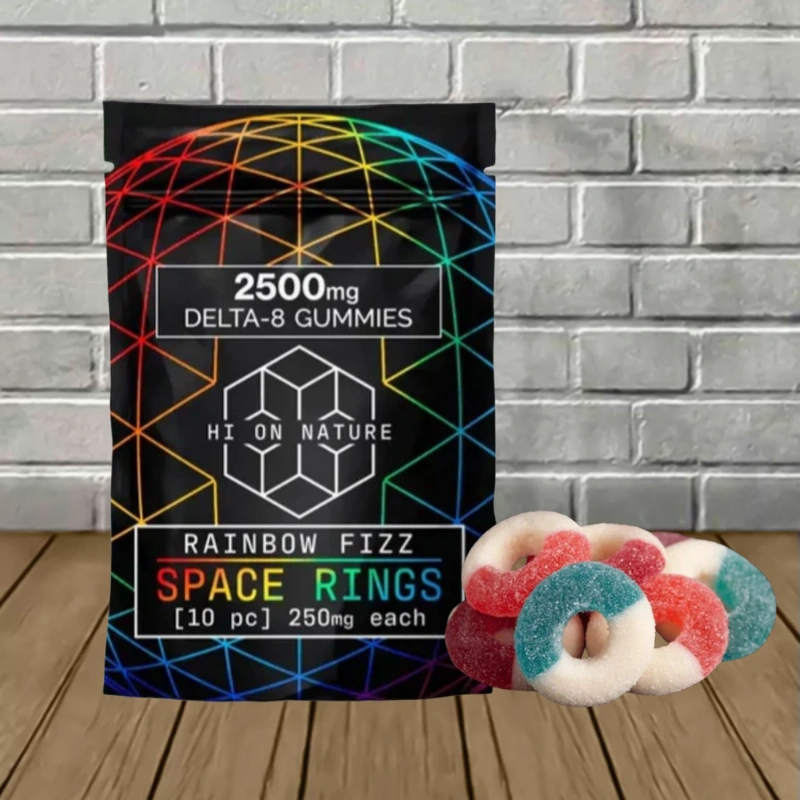 Hi On Nature Delta-8 Space Rings 250mg 10ct - Image 6