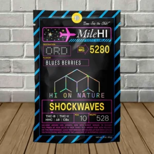 Alternative view of Hi On Nature Mile Hi Exotic Blend Shockwaves 5280mg