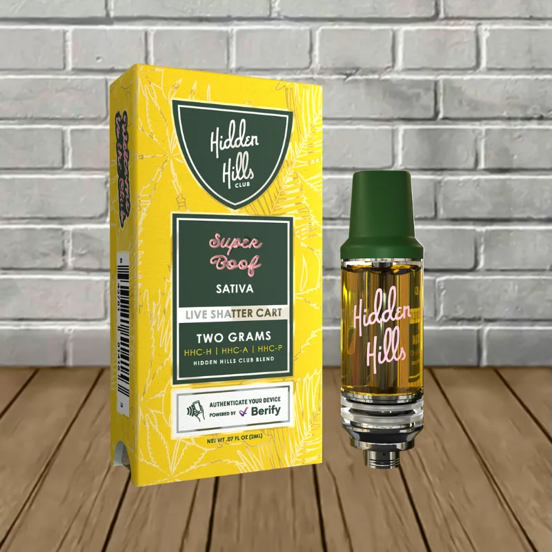 Hidden Hills Live Shatter Vape Cartridge 2g - Image 2