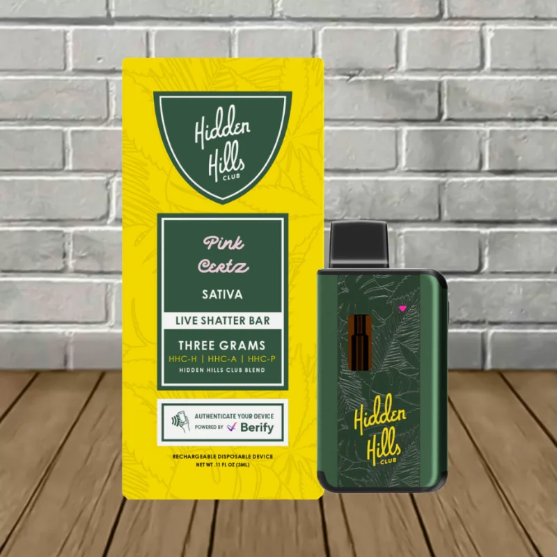 Hidden Hills Live Shatter Bar Disposable 3g - Image 2