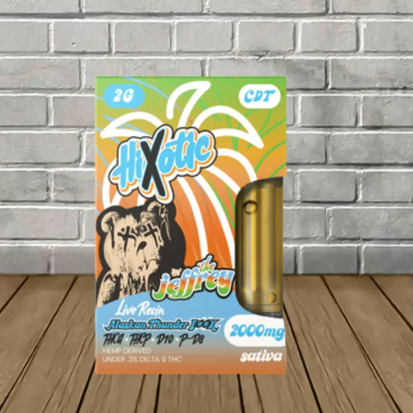 Hixotic Live Resin Jeffrey Cart 2g THCa | THCP | D10 | P-D8