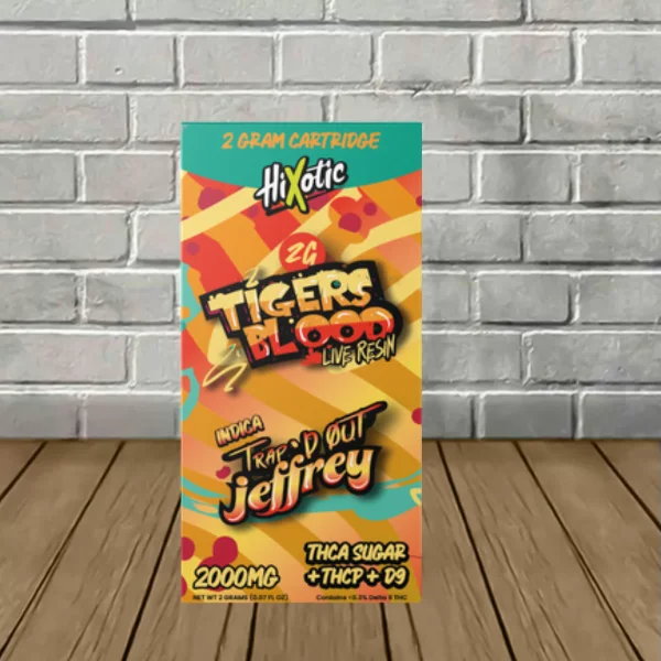 Hixotic Trap’d Out Jeffrey Vape Cartridge 2g - Image 3