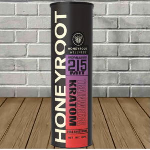 Honeyroot Full Spectrum High Alkaloid Blackout Kratom Shot 215mg TRAINWRECK