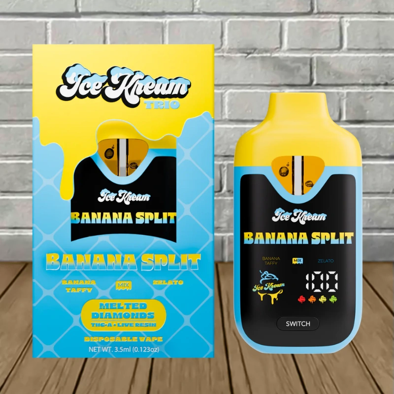 Ice Kream Zlushie THCa Melted Diamonds Trio Vape 3.5g - Image 2