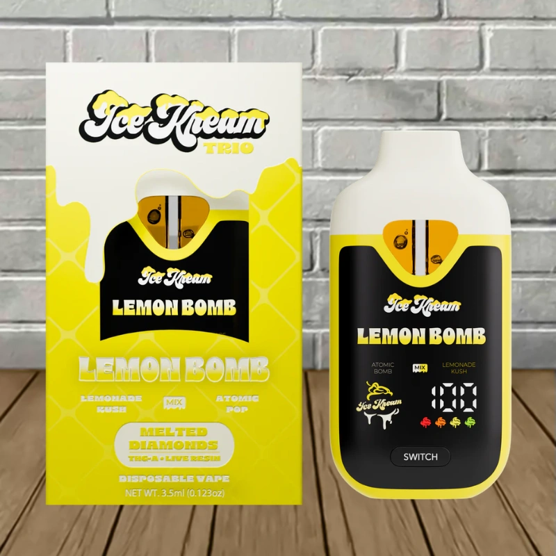 Ice Kream Zlushie THCa Melted Diamonds Trio Vape 3.5g - Image 4