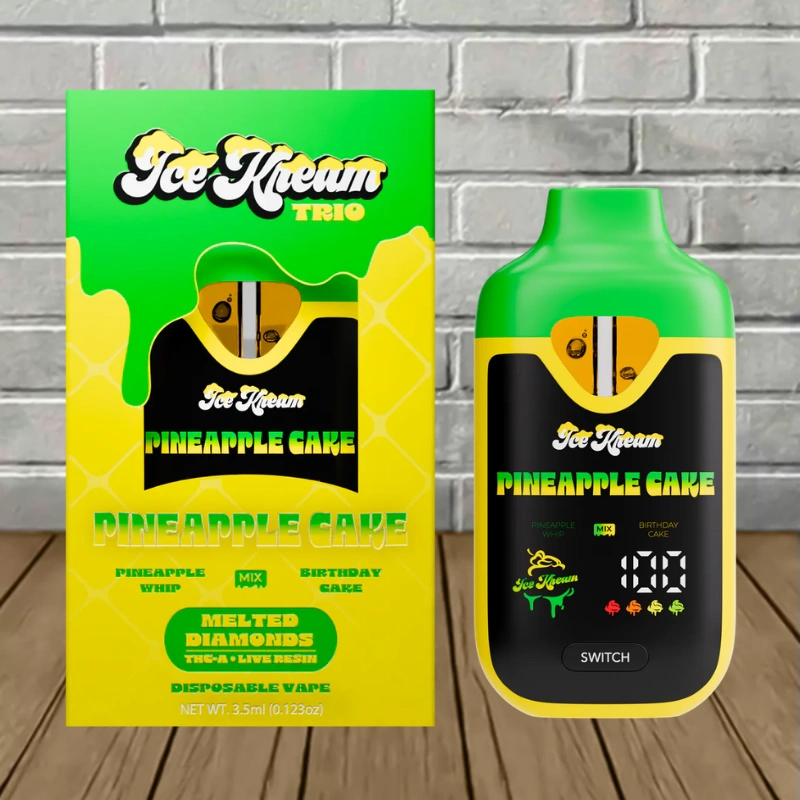 Ice Kream Zlushie THCa Melted Diamonds Trio Vape 3.5g - Image 5