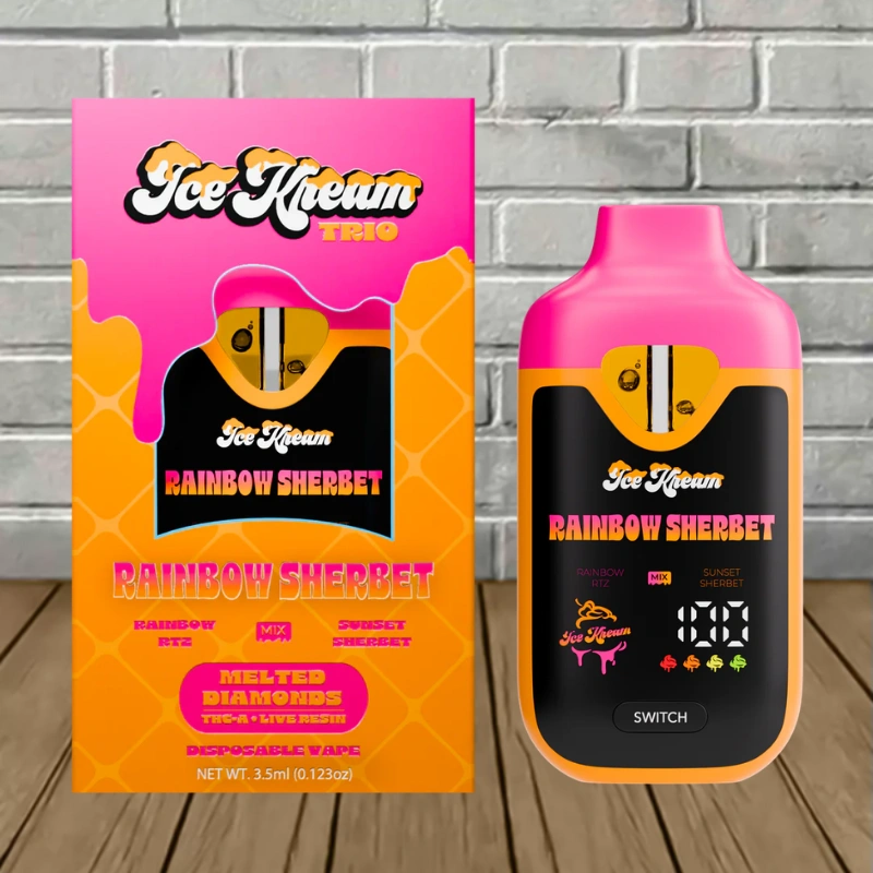 Ice Kream Zlushie THCa Melted Diamonds Trio Vape 3.5g - Image 6