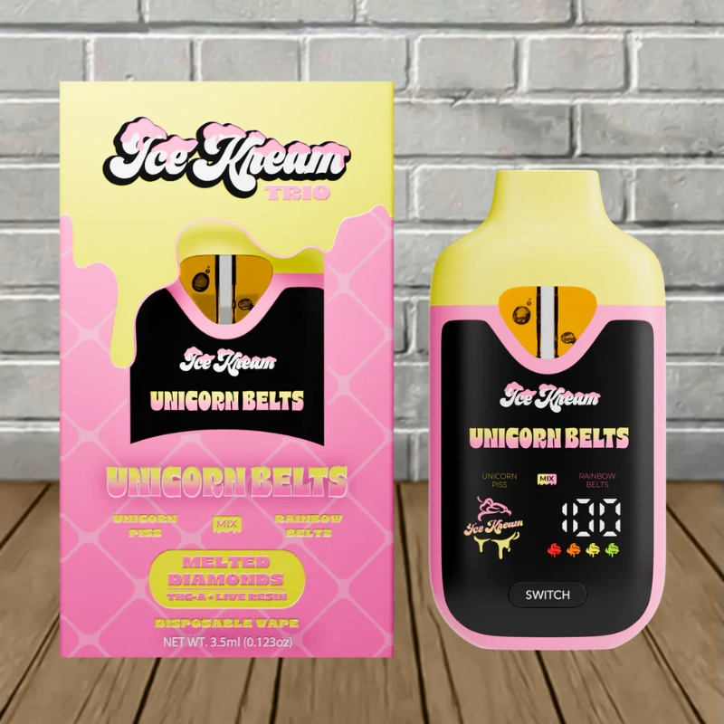 Ice Kream Zlushie THCa Melted Diamonds Trio Vape 3.5g - Image 9